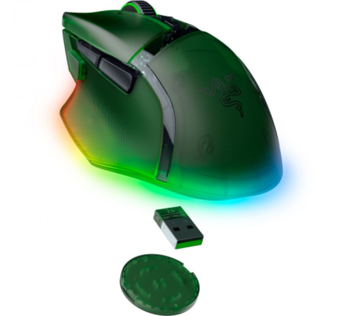 Razer Мишка Razer Basilisk V3 Pro 35K Wireless/Bluetooth/USB Phantom Green (RZ01-05240300-R3G1)