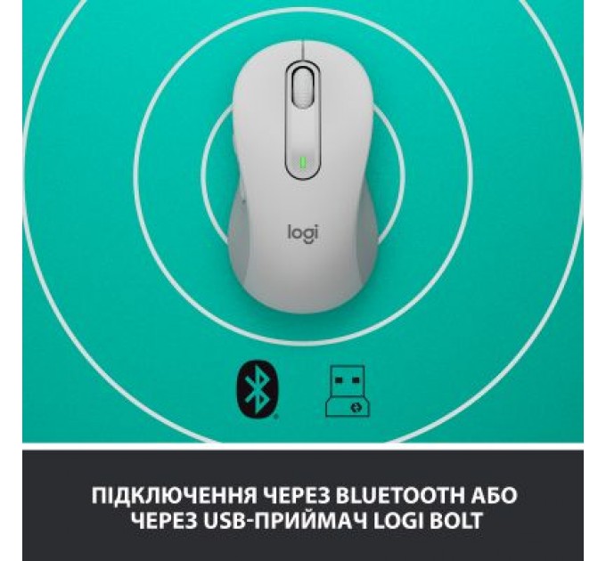 Мишка Logitech Signature M650 L Wireless Off-White (910-006238)