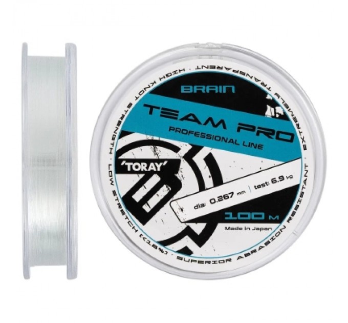Brain Волосінь Brain Team Pro 100m 0.267mm 6.9kg (1858.27.00)