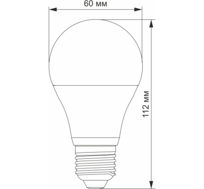 Videx Лампочка Videx LED  A60e 12V 10W E27 4100K (VL-A60e12V-10274)