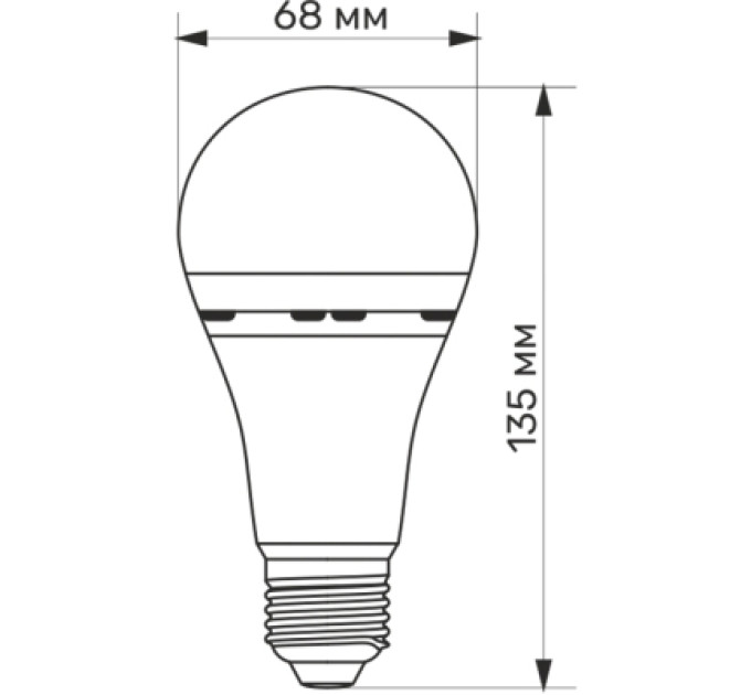 TITANUM Лампочка TITANUM LED акумуляторна A68 10W E27 4000K 220V (TL-EMA68-10274)
