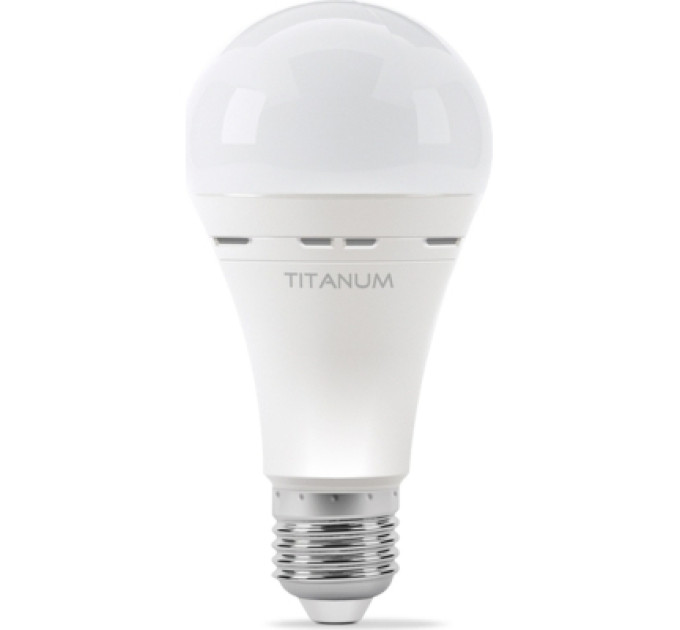 TITANUM Лампочка TITANUM LED акумуляторна A68 10W E27 4000K 220V (TL-EMA68-10274)
