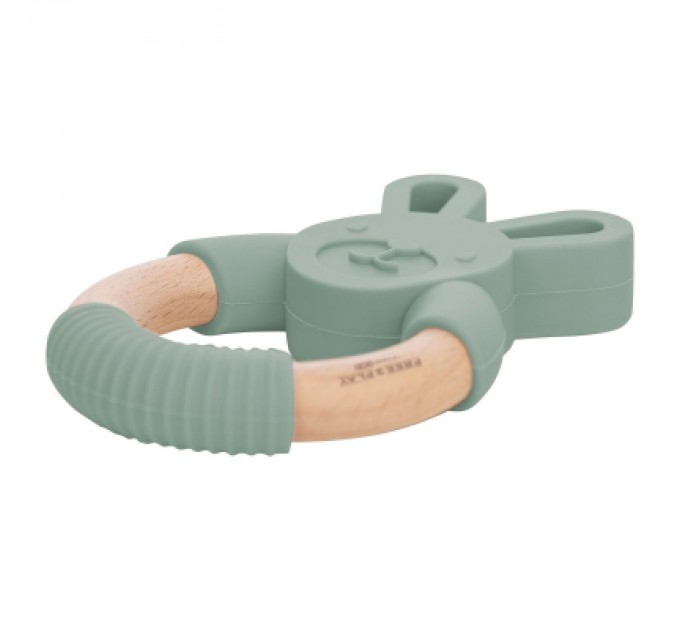 FreeON Прорізувач FreeON силіконовий зайчик, зелений (49508)