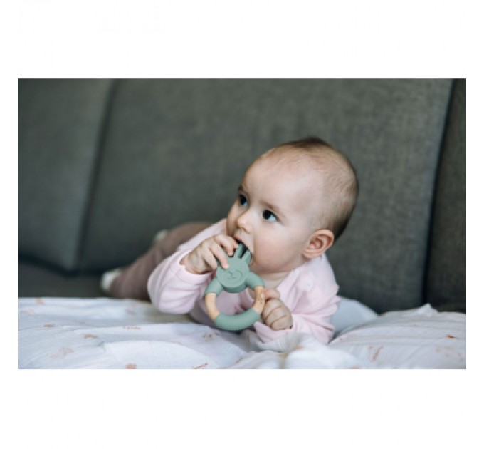 FreeON Прорізувач FreeON силіконовий зайчик, зелений (49508)