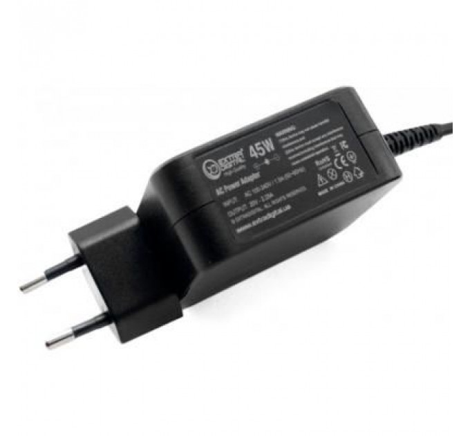 Блок живлення до ноутбуку Extradigital Lenovo 20V, 2.25A, 45W (4.0x1.7) High Quality (PSL3865)