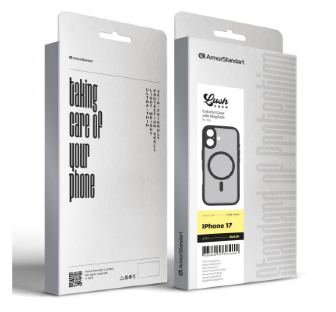 Armorstandart Чохол до мобільного телефона Armorstandart Lush MagCase Apple iPhone 17 Black (ARM87480)