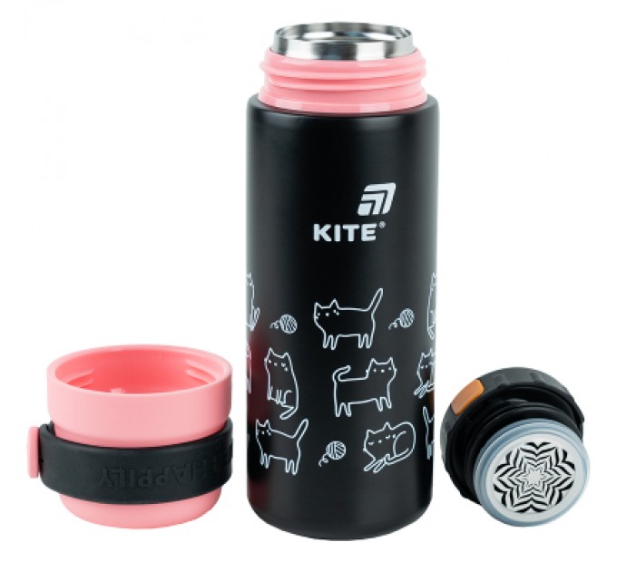 Kite Термос Kite 500 мл, чорний (K25-1222-3)