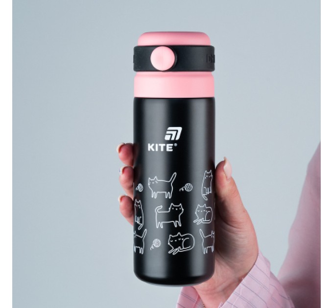 Kite Термос Kite 500 мл, чорний (K25-1222-3)