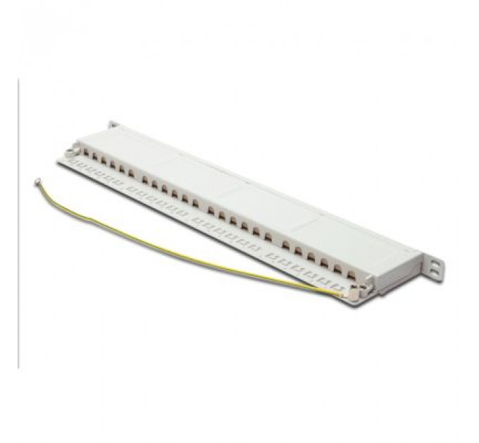 Патч-панель 19" 24xRJ-45 STP cat.6, 0.5U Digitus (DN-91624S-SL-SH-G)