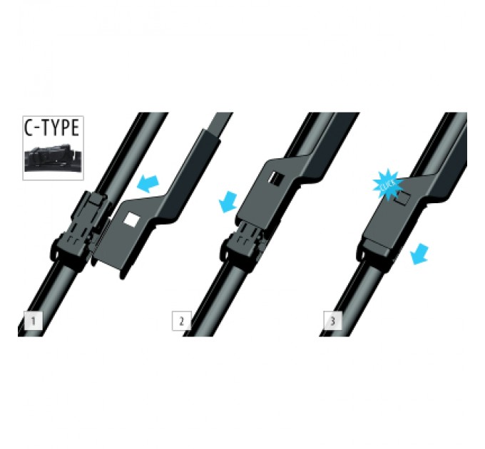 OXIMO Щітка склоочисника OXIMO 600+400мм (WC400600)