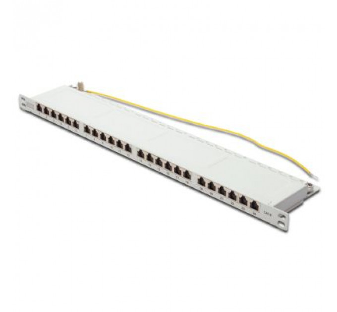 Патч-панель 19" 24xRJ-45 STP cat.6, 0.5U Digitus (DN-91624S-SL-SH-G)
