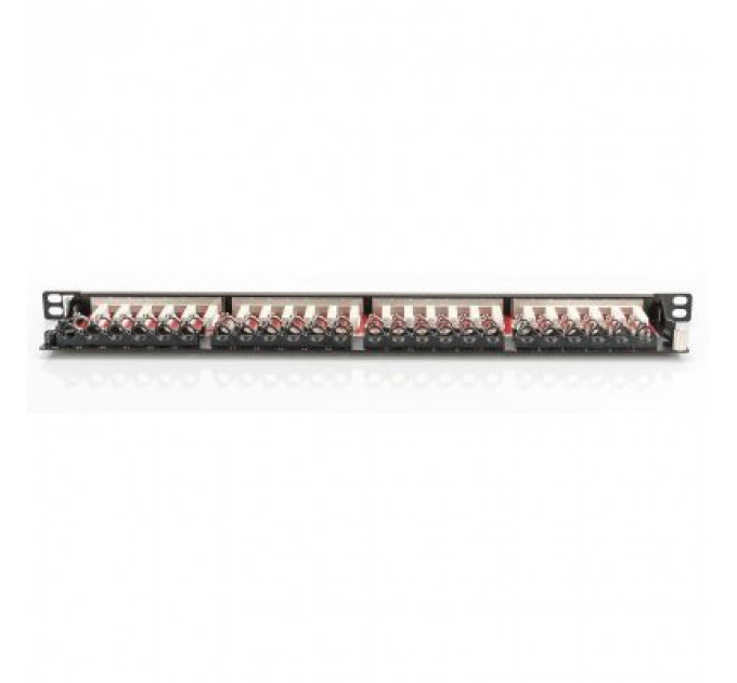 Патч-панель 19" 24xRJ-45 STP cat.6A, 0.5U Digitus (DN-91624S-SL-EA)