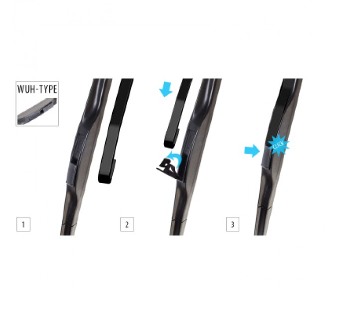 OXIMO Щітка склоочисника OXIMO гібридна 650 мм / 26 (WUH650)