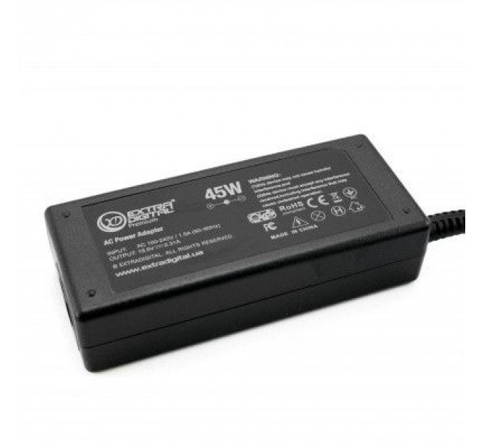 Блок живлення до ноутбуку Extradigital HP 19.5V, 2.31A, 45W (4.5x3.0) (PSH3862)