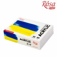 Акрилові фарби Rosa START Ukraine 12 x10 мл (4823098531036)