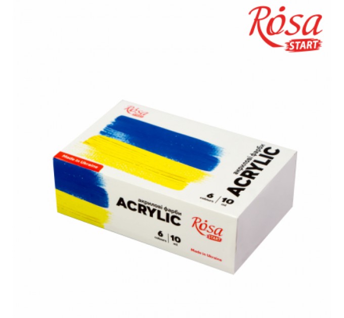 Rosa Акрилові фарби Rosa START Ukraine 6 x10 мл (4823098531050)