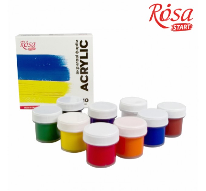 Rosa Акрилові фарби Rosa START Ukraine 9 x10 мл (4823098531043)