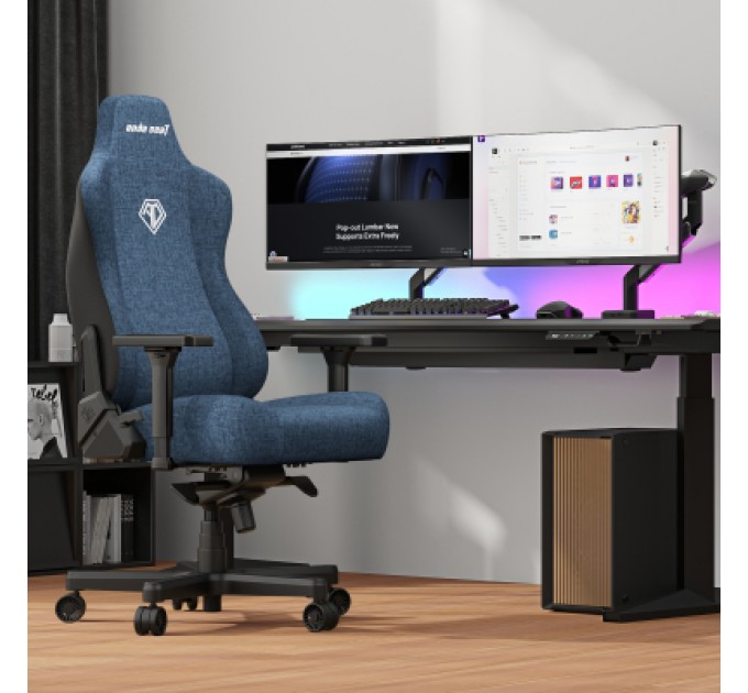 Anda Seat Крісло ігрове Anda Seat Kaiser 3E Fabric XL Dark Blue (AD23YC-XL-09-S-CF-S01)