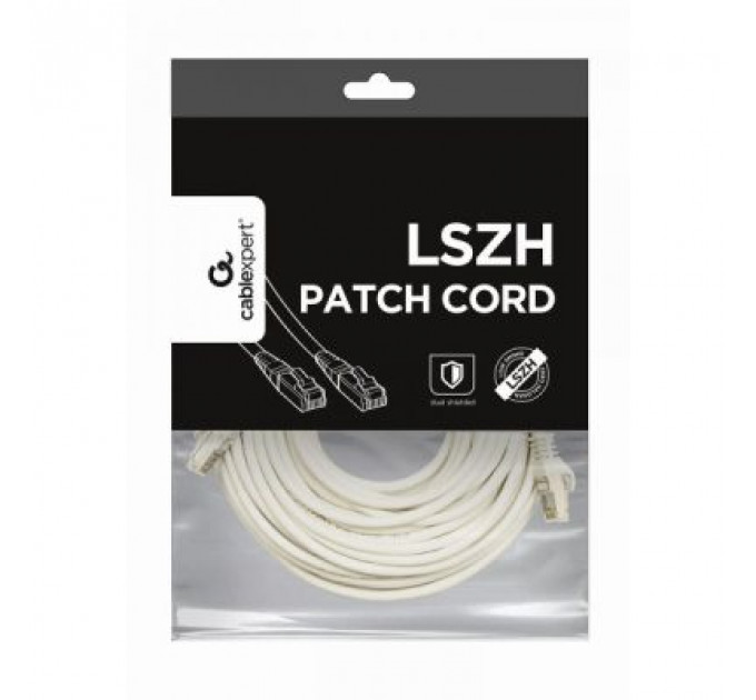Патч-корд 30м S/FTP Cat 6A CU LSZH white Cablexpert (PP6A-LSZHCU-W-30M)