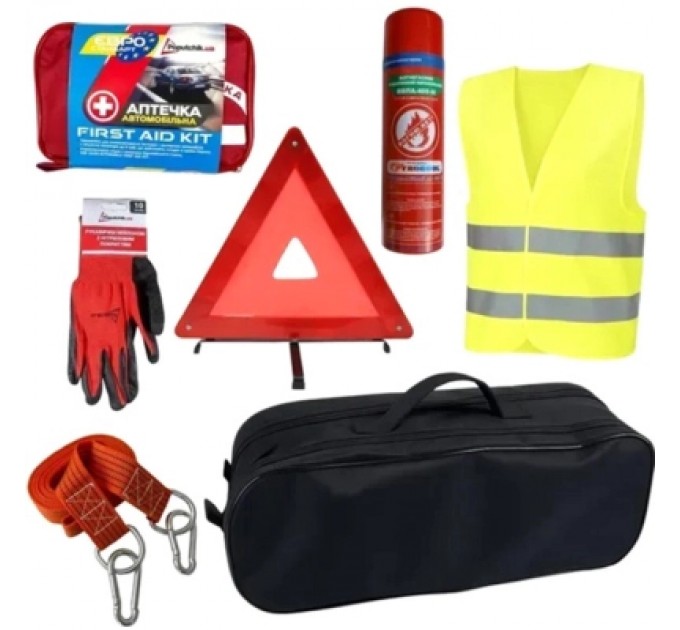 Poputchik Набір техдопомоги Poputchik Євростандарт з ВВПА Кросовер чорний (01-227-IS)