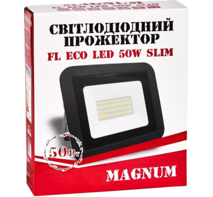 MAGNUM Прожектор MAGNUM FL ECO LED 50Вт slim 6500К IP65 (90011661)