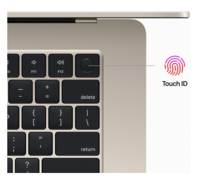 Apple Ноутбук Apple MacBook Air M2 A2941 Starlight (MQKU3UA/A)