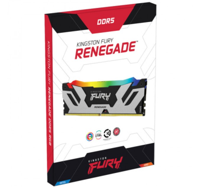 Kingston Fury (ex.HyperX) Модуль пам'яті для комп'ютера DDR5 48GB 6000 MHz Renegade RGB XMP Kingston Fury (ex.HyperX) (KF560C32RSA-48)
