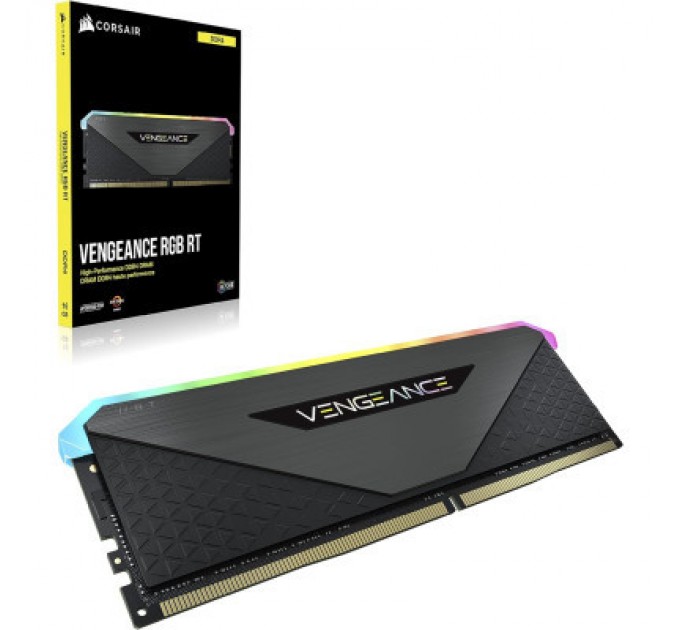 Corsair Модуль пам'яті для комп'ютера DDR4 32GB (2x16GB) 3600 MHz Vengeance RGB RT Black Corsair (CMN32GX4M2Z3600C18)