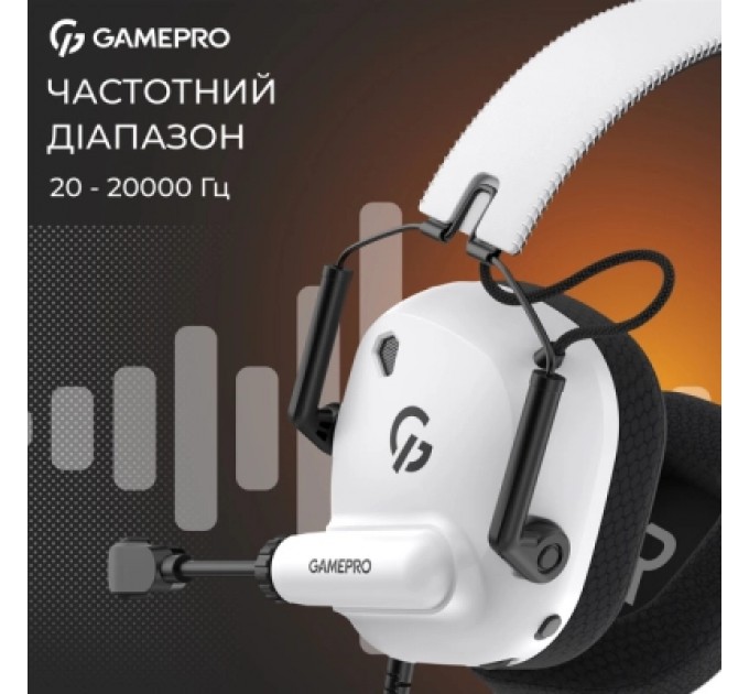 GamePro Навушники GamePro Genesis Mercury USB White (HS120W)