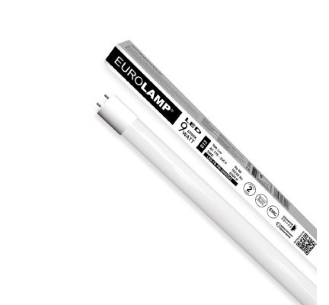 Eurolamp Лампочка Eurolamp T8 скло 9W 6500K (LED-T8-9W/6500(OS))