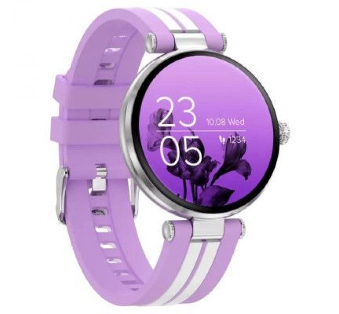 Canyon Смарт-годинник Canyon Semifreddo SW-61 Silver-Lavender (CNS-SW61PP)
