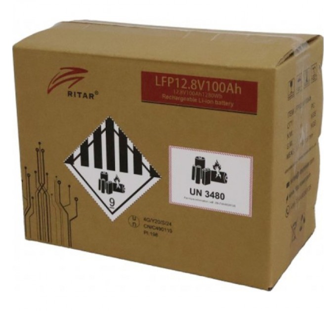 Ritar Батарея LiFePo4 Ritar 12V-100Ah (LFP12.8V100Ah G1)