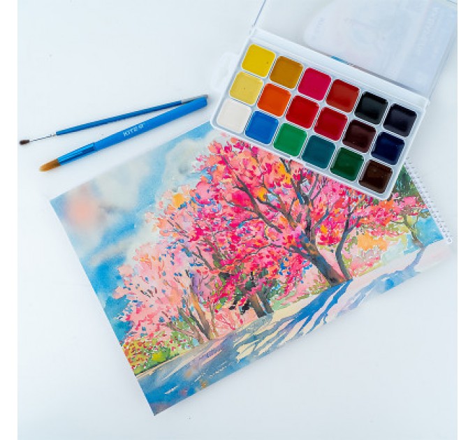 Kite Акварельні фарби Kite Classic , 18 кольорів (K-066)