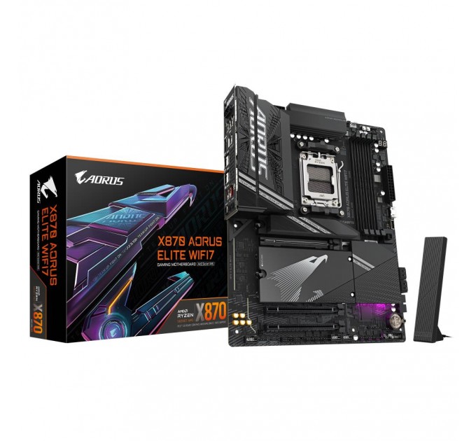 GIGABYTE Материнська плата AMD X870 SAM5 ATX X870 A ELITE WIFI7 GIGABYTE