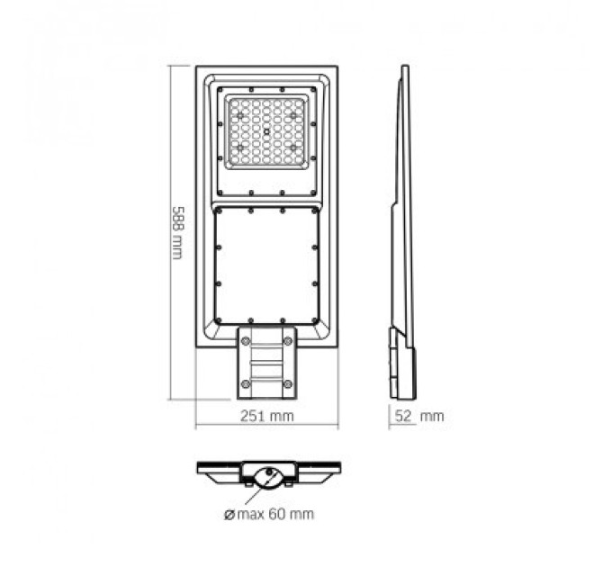 Videx Прожектор Videx 2300Lm 5000K (VL-SLSO-082-S)