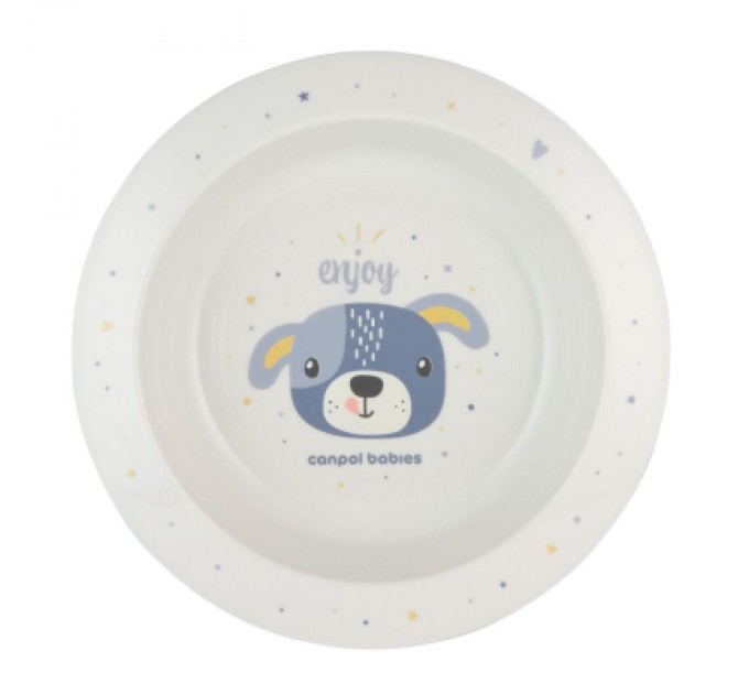Canpol babies Тарілка дитяча Canpol babies CUTE ANIMALS мисочка пластикова, блакитна (4/412_blu2)