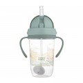 Canpol babies Поїльник-непроливайка Canpol babies MOUNTAINS з трубочкою і обтяжувачем, 270 мл, зелена (56/620_gre)