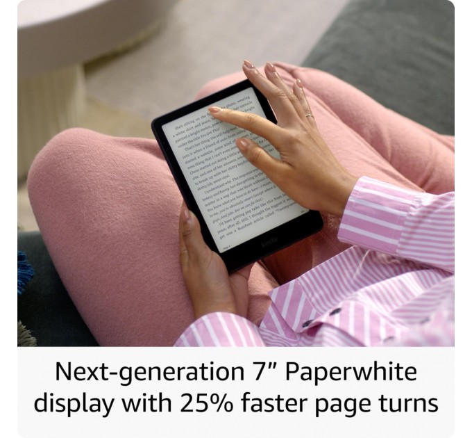Електронна книга Amazon Kindle Paperwhite (12th Gen) Signature Edition (2024) SA569P 32GB Metallic Black_JP
