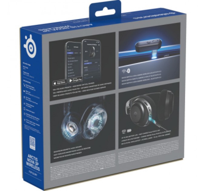 SteelSeries Навушники SteelSeries Arctis Nova 3P Wireless MultiPlatform Black (61686)