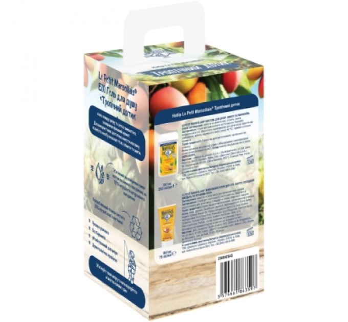 Le Petit Marseillais Набір косметики Le Petit Marseillais Тропічний дотик Біо Гель для душу Манго та Маракуя 250 мл + Поживний крем для рук 75 мл (3574661863597)