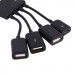 Lapara Концентратор Lapara LA-MicroUSB-OTG-HUB black