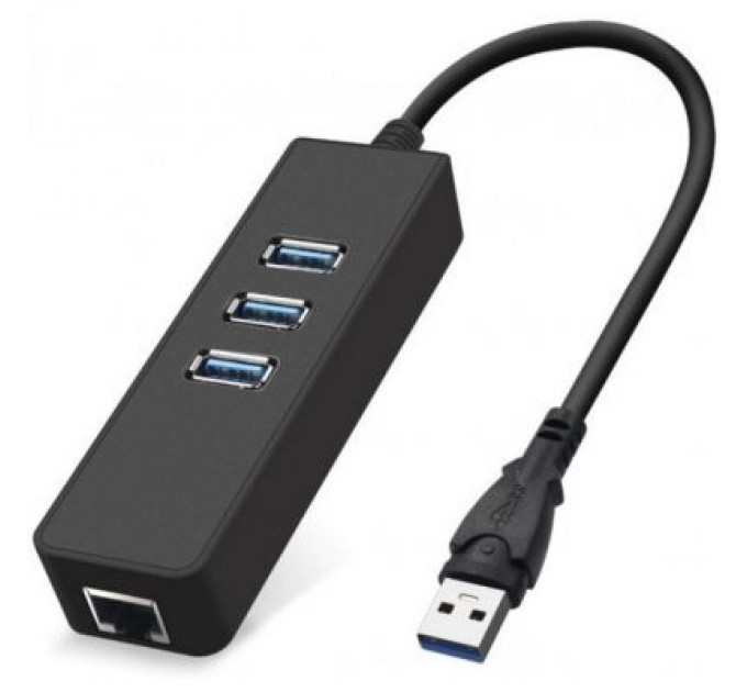 Dynamode Концентратор Dynamode USB 3.0 Type-A - RJ45 Gigabit Lan, 3*USB 3.0 (USB3.0-Type-A-RJ45-HUB3)