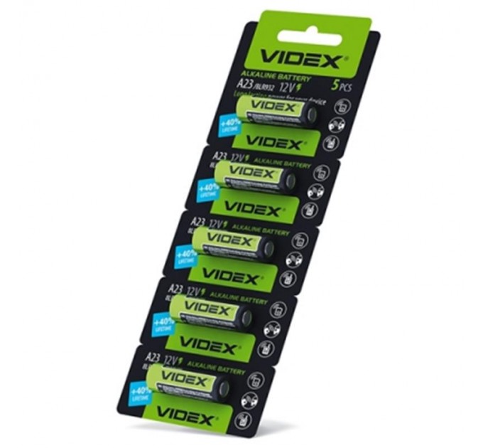Videx Батарейка Videx Alkaline A23/23A/VA23GA BL 5шт