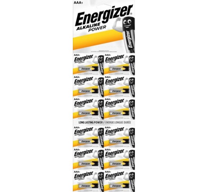 Energizer Батарейка Energizer AAA/LR03 BL 12шт(1штх12) отрывной