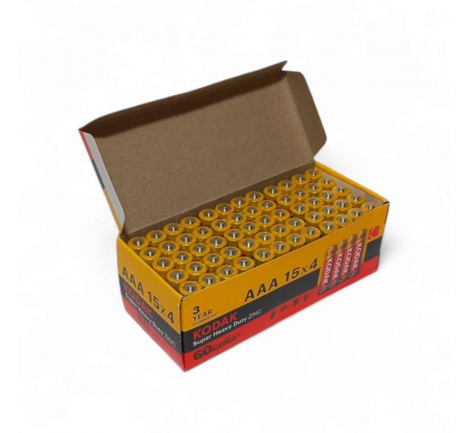 Kodak Батарейка Kodak Super Heavy Duty AAA/R3 60шт/уп
