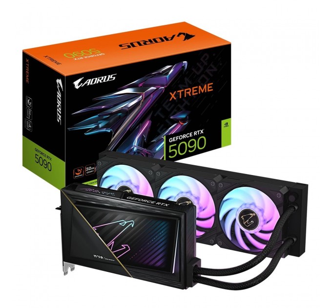 GIGABYTE Відеокарта GF RTX 5090 32GB GDDR7 Aorus Xtreme Waterforce Gigabyte (GV-N5090AORUSX W-32GD)