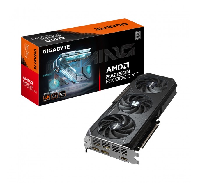 GIGABYTE Відеокарта AMD Radeon RX 9060 XT 16GB GDDR6 Gaming OC Gigabyte (GV-R9060XTGAMING OC-16GD)