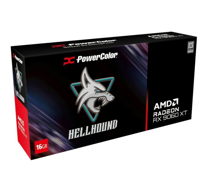 PowerColor Відеокарта AMD Radeon RX 9060 XT 16GB GDDR6 Hellhound PowerColor (RX9060XT 16G-L/OC)