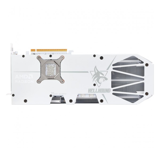 PowerColor Відеокарта AMD Radeon RX 9070 XT 16GB GDDR6 Hellhound Spectral White PowerColor (RX9070XT 16G-L/OC/WHITE)