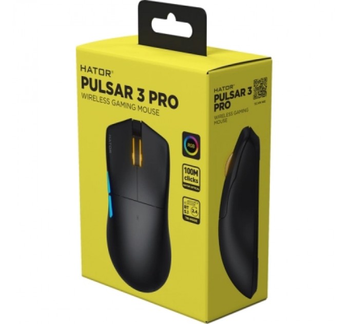 Мишка Hator Pulsar 3 Pro Wireless Black (HTM640)
